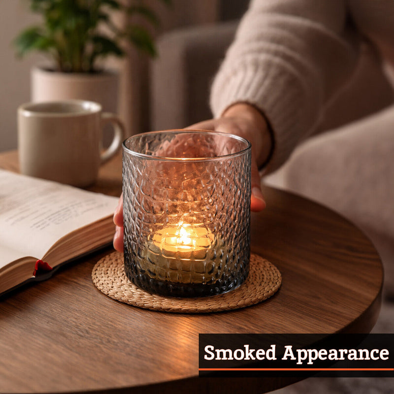 Smoked Glass Tealight Holder | Daintree