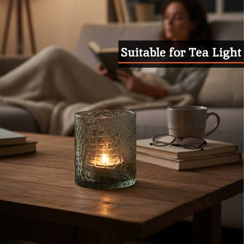 Smoked Glass Tealight Holder | Daintree