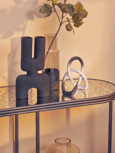 Smoked Glass Bottle Vase | Cova