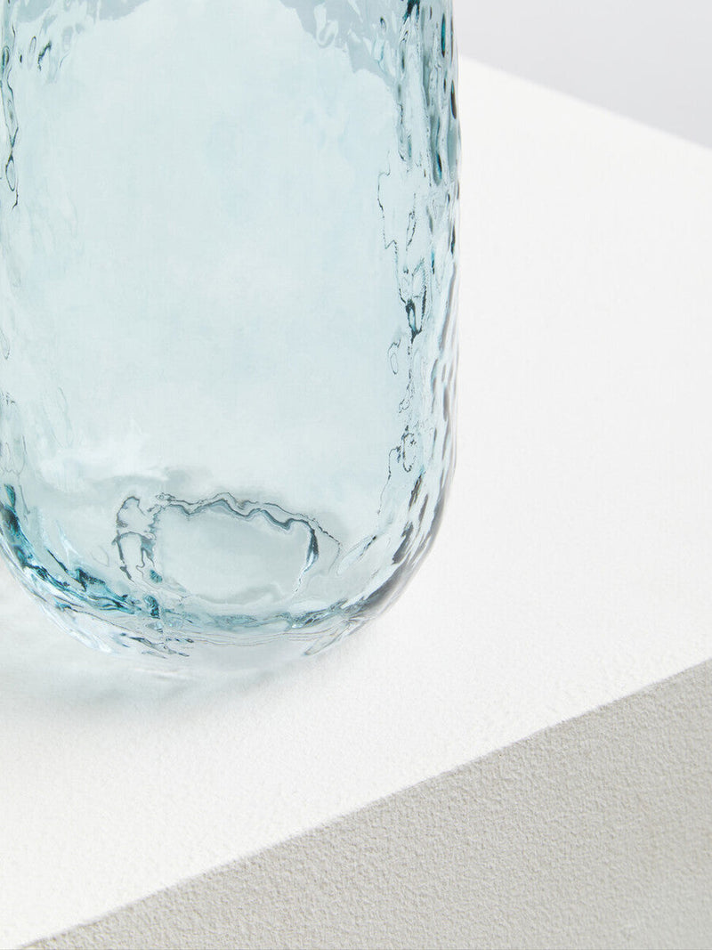 Large Blue Ombre Glass Vase | Brock