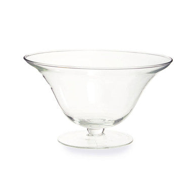 Clear Glass Fluted Bowl | Ambra