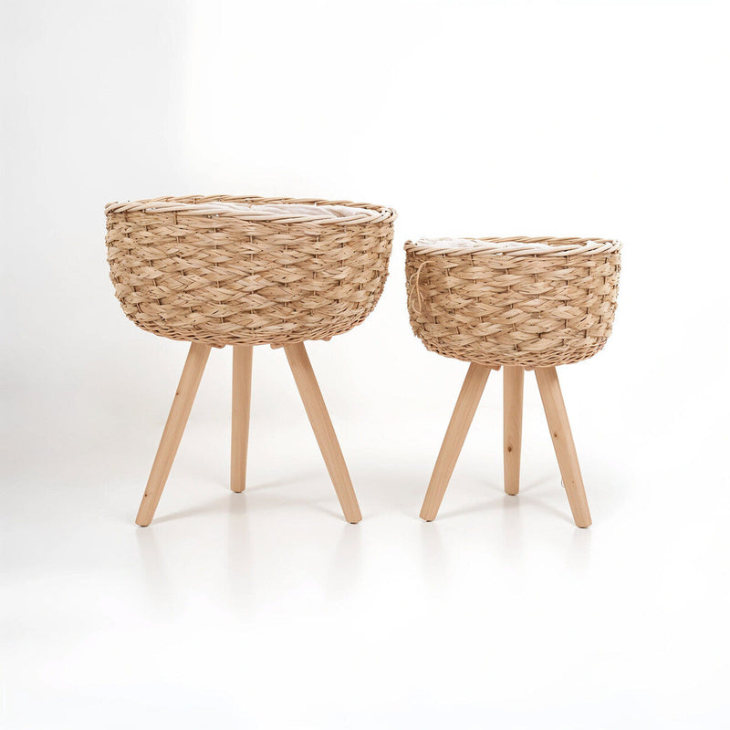 Set of Two Natural Planters | Lentigo