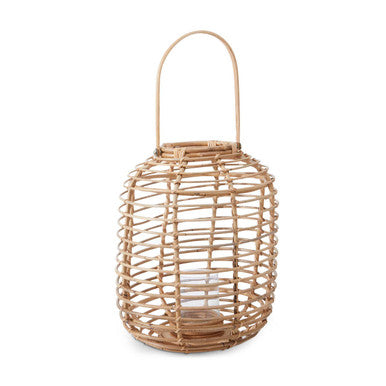 Tall Natural Rattan Lantern | Mataram
