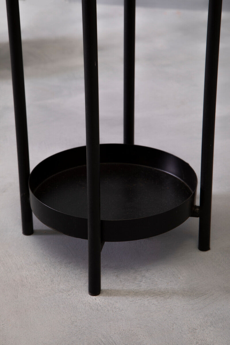 Two Tier Black Plant Stand | Asher