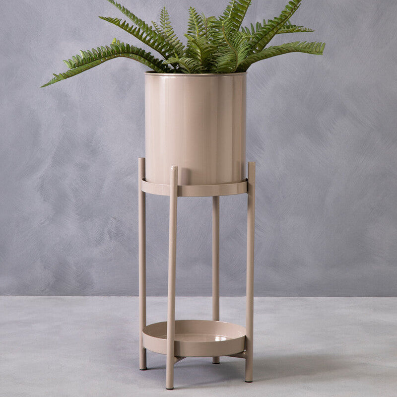 Two Tier Grey Plant Stand | Asher