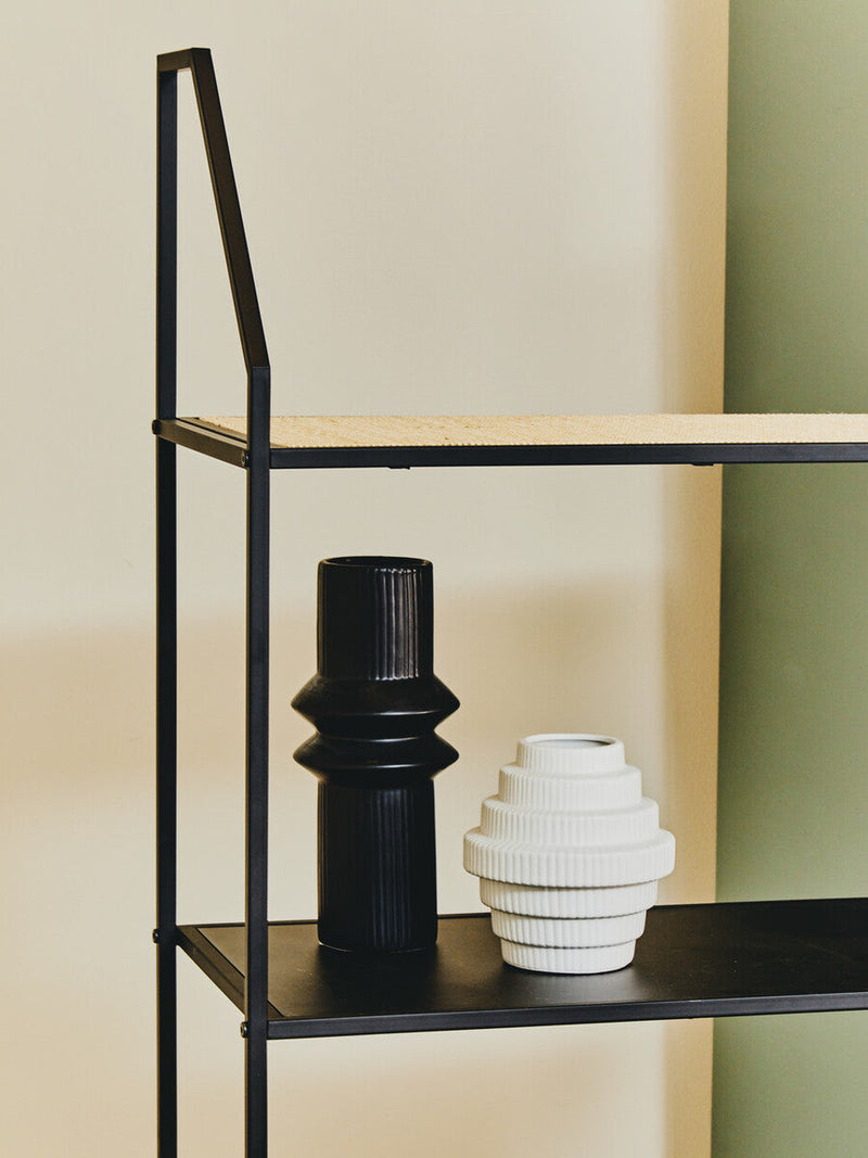 White Small Step Design Vase | Fabia