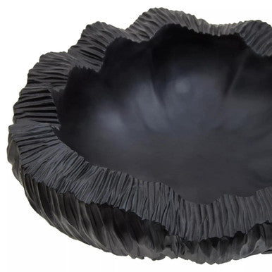 Curved Textured Black Bowl | Broc