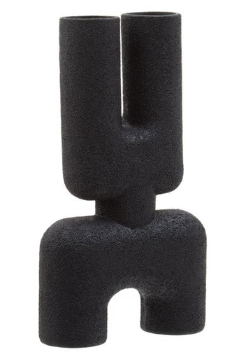 Small Black Sculptured Vase | Broc