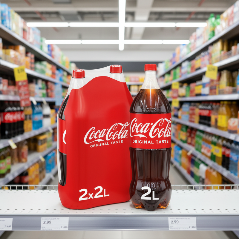 3 x Coca-Cola Original Taste 2X2L