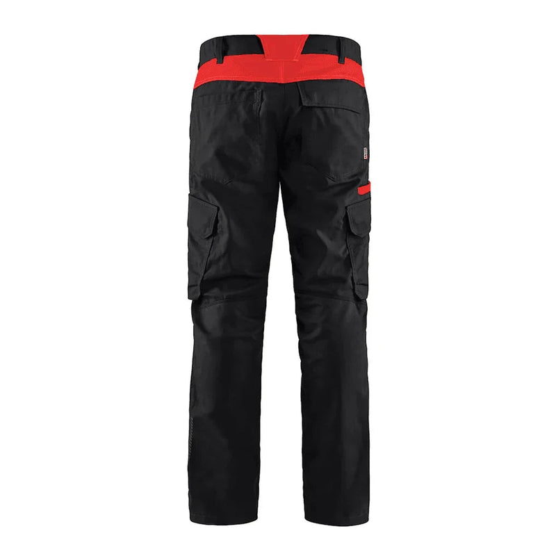 Blaklader 1444 Industry Stretch Trouser Black/Red