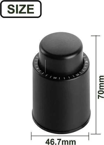 Wine Bottle Stopper With Time Recorder Keeps Your Wine Really Fresh 2 Pk