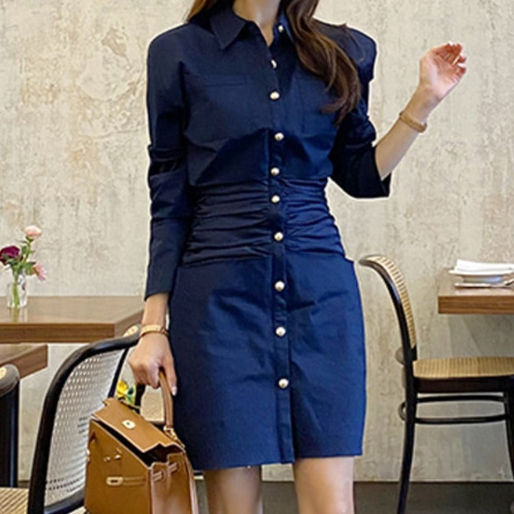 Mid-length coat dress
