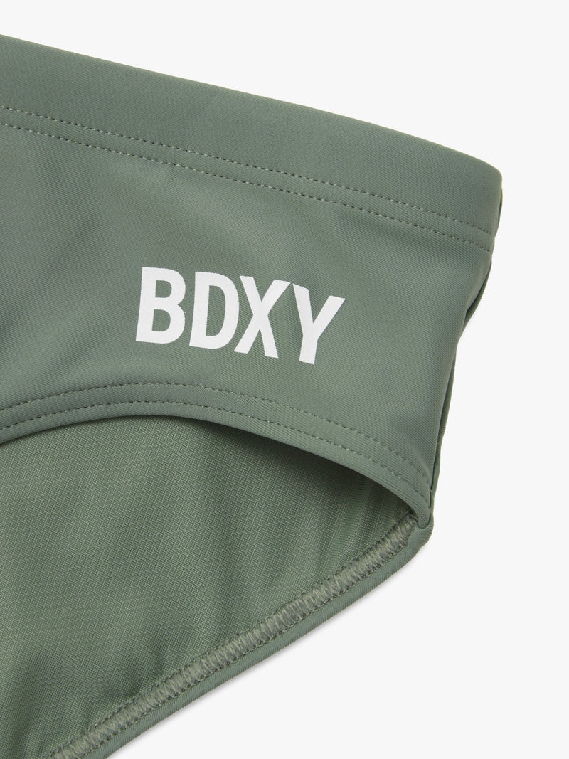 "The Atmos" Swimbrief | Army Green