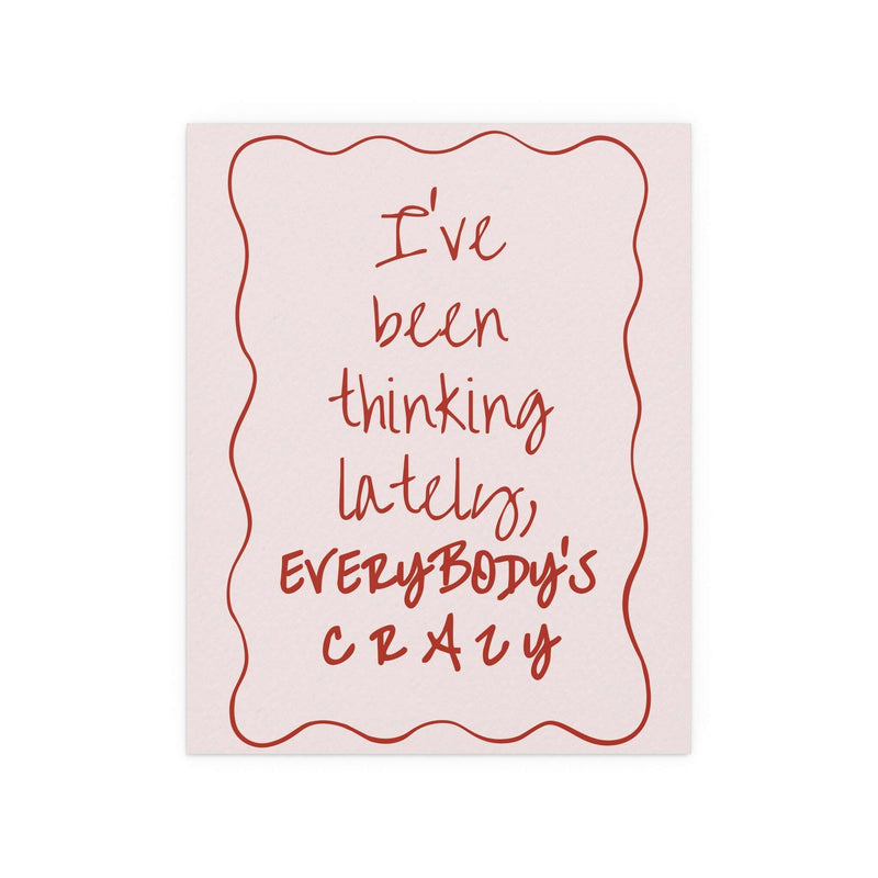 Olivia Dean - Everybody's Crazy (Pink & Red)