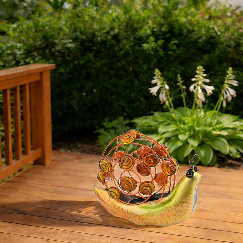 Solar Garden Snail 18 LED's