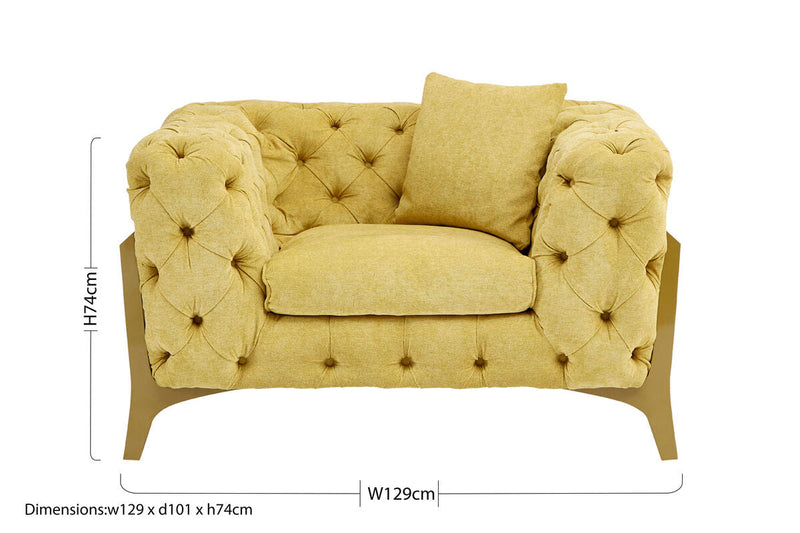 Pistachio Green Tufted Armchair | Esme