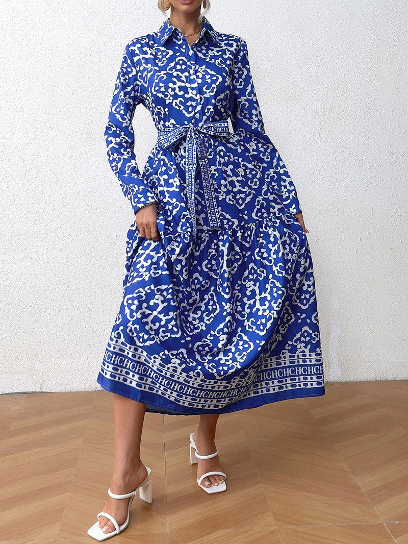 Women's Creative Versatile Lace-up Elegant Dress