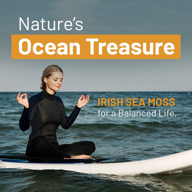 Irish Sea Moss Tablets High Strength 6000mg – Irish Sea Moss Supplement 120 Vegan Tablets High Potency
