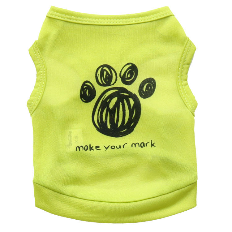Footprints pet vest