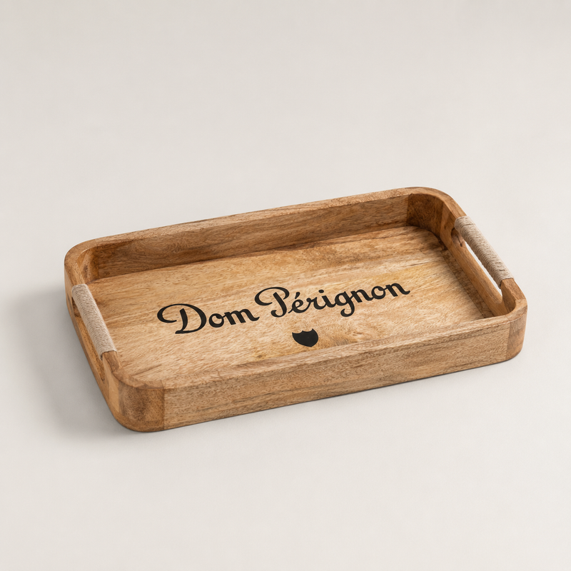 Wooden Serving Trays Dom Pérignon Champagne