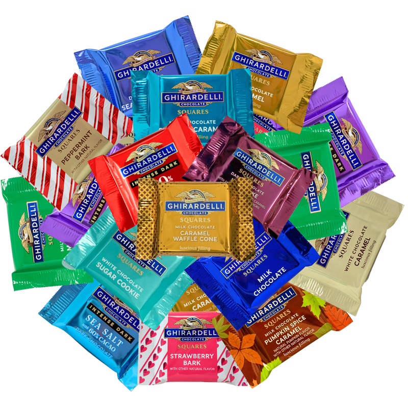 Supreme Ghirardelli Squares Chocolate Collection | 15 varieties