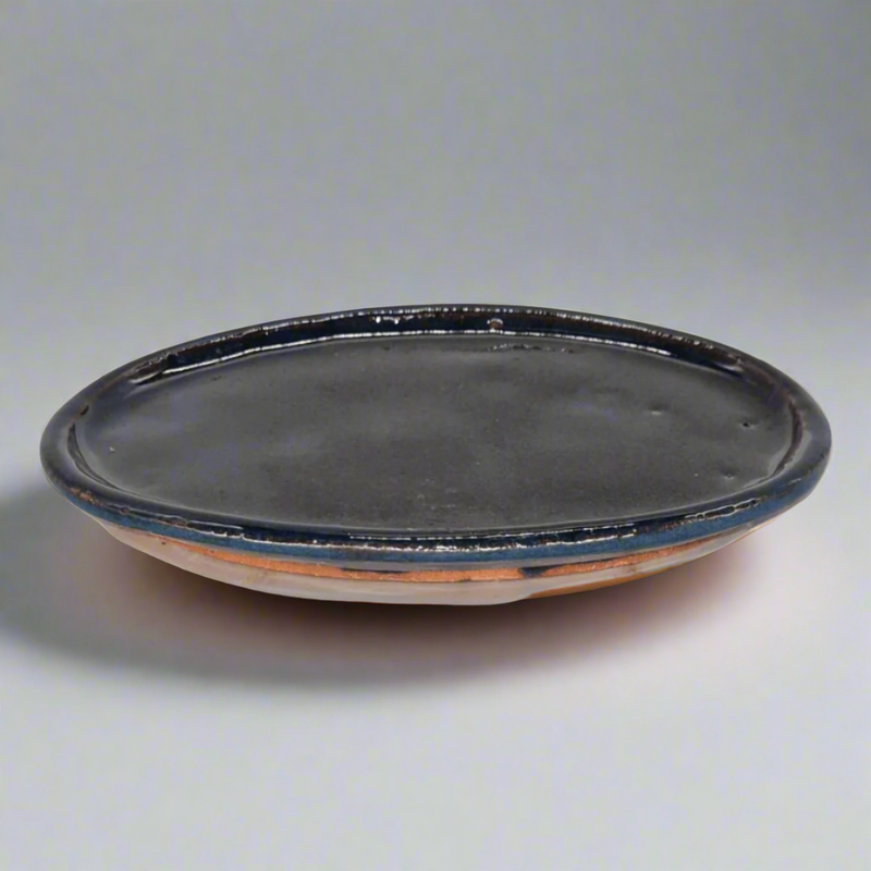 15cm Glazed Bonsai Pot Drip Tray | Oval