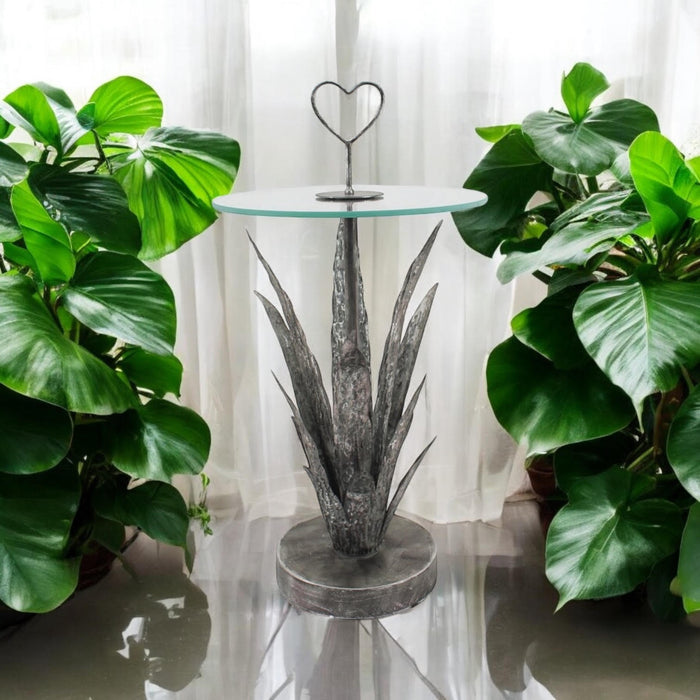 79CM METAL TABLE leaf design