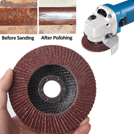 15PCS FLAP DISCS 115mm SANDING GRIT GRINDING WHEELS 60 Grit Angle Grinder UK - InStock