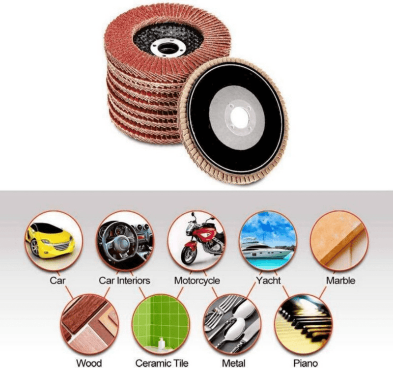 15PCS FLAP DISCS 115mm SANDING GRIT GRINDING WHEELS 60 Grit Angle Grinder UK - InStock