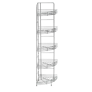 5 Tier Chrome Corner Storage Rack | Dara