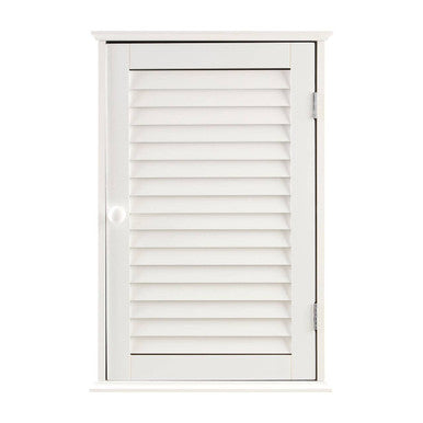 White Wood Wall Cabinet | Shutter