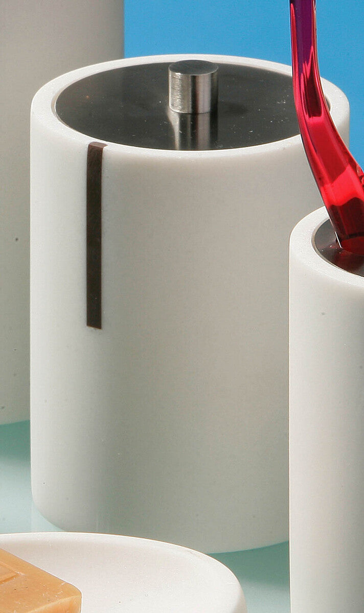 White Cotton Bud Holder | Linea