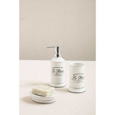 White Ceramic Soap Dish | Le Bain