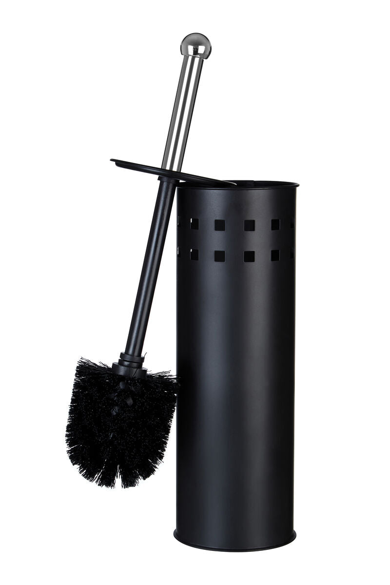 Matt Black Square Design Toilet Brush Holder | Indy