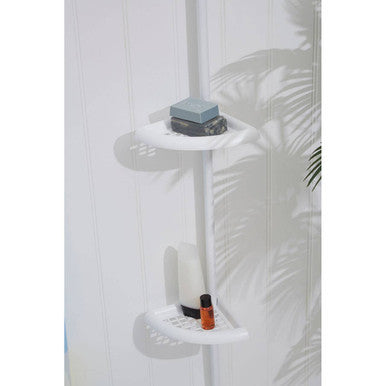 White Ps 4 Tier Corner Shelf Unit | Linnea