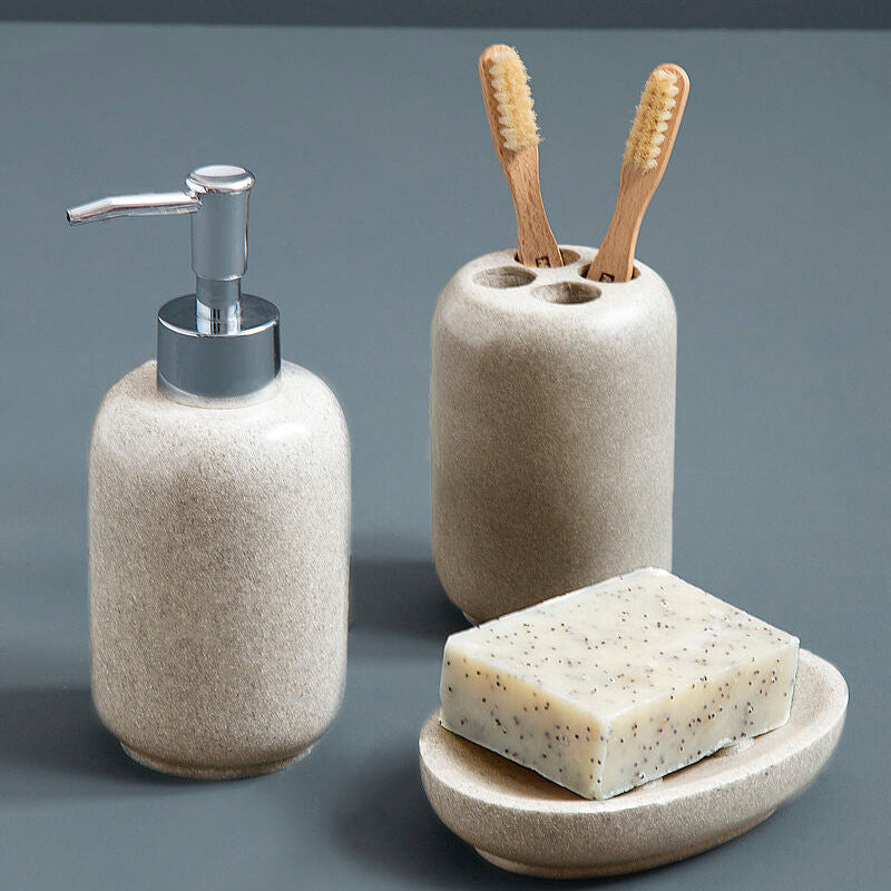 Natural Stone Effect Toothbrush Holder | Canyon