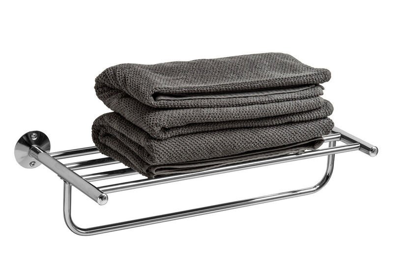 Wall Mountable Chrome Towel Shelf | Dara