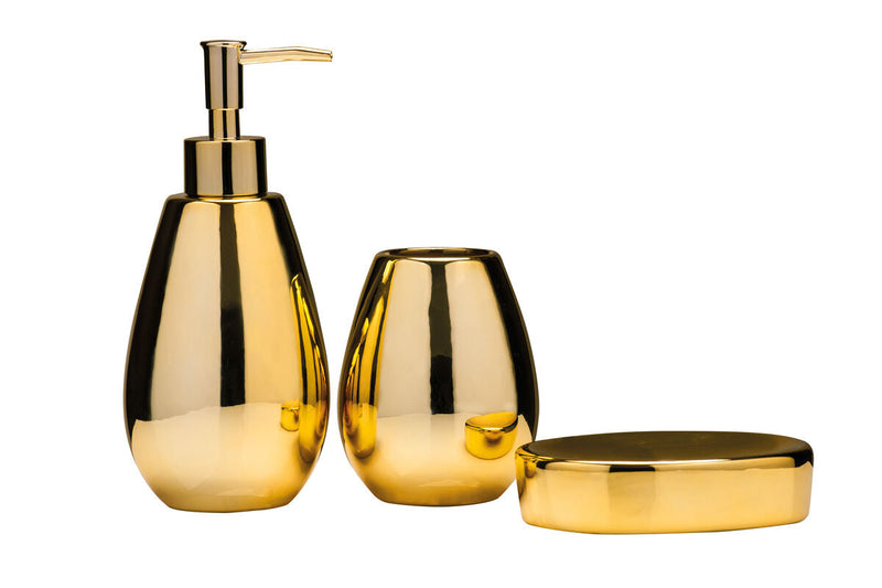 Dolomite Gold 3 Piece Bathroom Set | Magpie