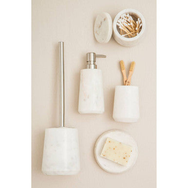 Off White Marble Soap Dish | Abaska