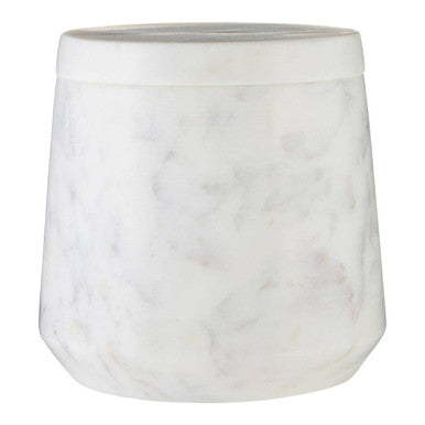 Off White Marble Cotton Jar | Abaska