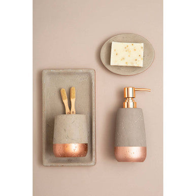 Concrete Effect Soap Dish | Neptune