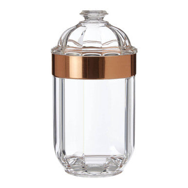 Medium Rose Gold Acrylic Storage Jar | Guan