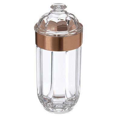 Large Rose Gold Acrylic Storage Jar | Guan