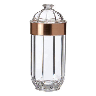 Large Rose Gold Acrylic Storage Jar | Guan