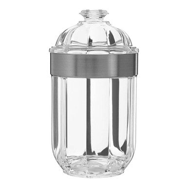 Medium Silver Acrylic Storage Jar | Guan