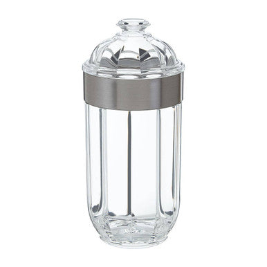 Large Silver Acrylic Storage Jar | Guan