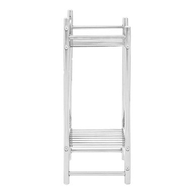 Chrome Finish 2 Tier Towel Shelves | Dara