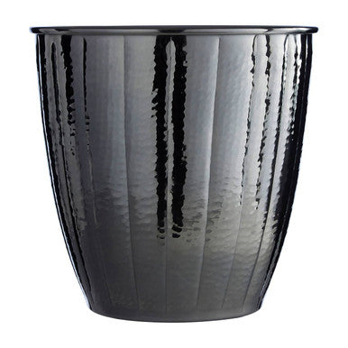 Hammered Black Nickel Finish Waste Bin | Vaco