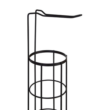 Black Toilet Roll Holder and Storer | Linnea