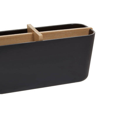 Black 4 Section Organiser | Canyon